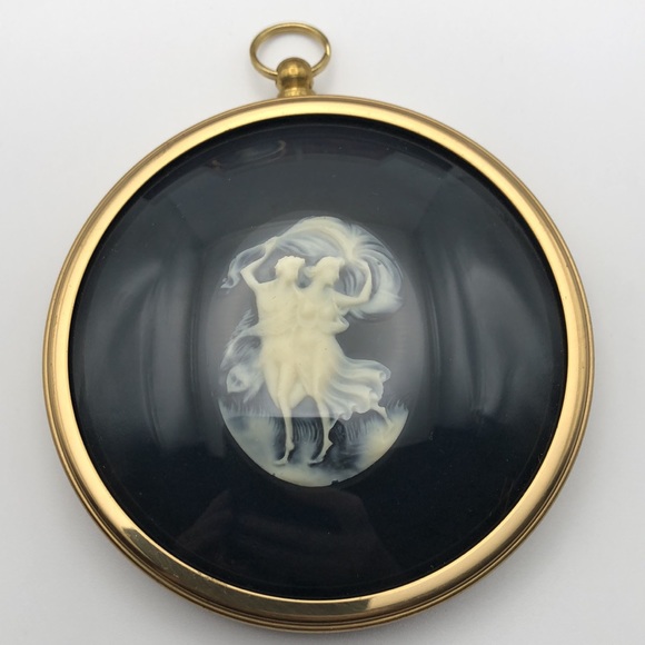 Vintage Peter Bates Framed Cameos Nymphs & Lady in Cameo - Picture 5 of 6
